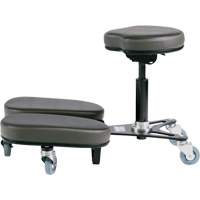 Chaise à genoux réglable, Vinyle, Noir/gris OR511 | Stor-it Systems