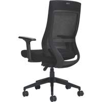 Chaise &agrave; dossier moyen avec m&eacute;canisme &agrave; basculement synchronis&eacute; &agrave; d&eacute;tection de poids , Mailles, Noir Stor-it Systems