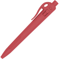 Stylo &agrave; bille d&eacute;tectable avec agrafe, Rouge, 1 mm, R&eacute;tractable Stor-it Systems