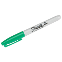 Permanent Markers - #15, Fine, Green PA396 | Stor-it Systems