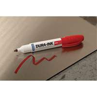 Marqueur Dura-Ink no 55, Rouge, Pointe Ciseau Stor-it Systems