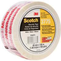 Ruban d'emballage Scotch 3775 avec message, Adh&eacute;sif Thermofusible, 2 mils, 48 mm (1-22/25") x 100 m (328') Stor-it Systems