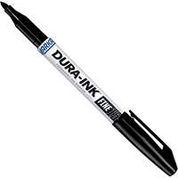 Marqueurs Dura-Ink - no 15, Noir, Pointe Fin Stor-it Systems