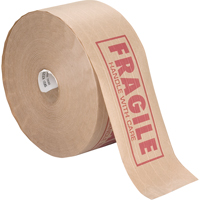 Pre-Printed Gummed Tapes, 76 mm (3") x 137 m (449.475'), Kraft Stor-it Systems