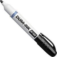 Marqueurs &agrave; essuyage &agrave; sec Dura-Ink, Noir, Pointe Ronde Stor-it Systems