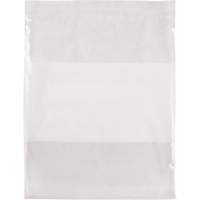 White Block Poly Bags, Reclosable, 15" x 12", 2 mils PF963 | Stor-it Systems