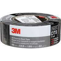 DT8 All-Purpose Duct Tape, 8 mils, Black, 48 mm (2") x 55 m (180') Stor-it Systems