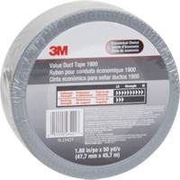 Ruban pour conduit &eacute;conomique 1900, 5,8 mils, Argent, 48 mm (2") x 5,7 m (18,7') Stor-it Systems