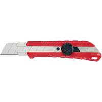 Snap-Off Knife, 25 mm, Carbide, Rubber/Polypropylene Handle PG195 | Stor-it Systems