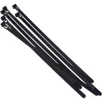 Re-Usable Cable Tie, 8" Long, 50 lbs. Tensile Strength, Black Stor-it Systems