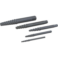 Left Hand Spiral Tapered Flute Extractor Set, 5 Pieces QE205 | Stor-it Systems
