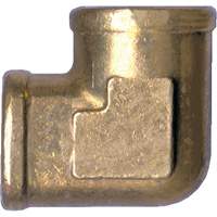 Raccord de tuyau forg&eacute; en coude 90°, FPT, Laiton, 1/2" Stor-it Systems