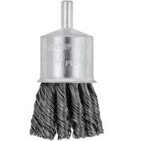 Shaft Mounted Knot Twisted End Brush, 1-1/8" Dia. x 1/4" Arbor Stor-it Systems