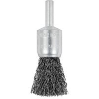 Brosse &agrave; fils cr&ecirc;p&eacute;s mont&eacute;e sur mandrin E050-12, 1/2", Fils 0,012", Tige 1/4" Stor-it Systems