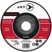 POWER ABRASIVE&reg; Grinding Wheel, 4" x 1/4", 5/8" Arbor, Type 27 Stor-it Systems
