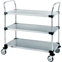 Standard-Duty Utility Carts, 2 Tiers, 24" W x 39" H x 24" D, 500 lbs. Capacity RG452 | Stor-it Systems