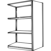 Interlok Shelving Unit, Steel, Boltless, 800 lbs. Capacity, 36" W x 76" H x 24" D Stor-it Systems
