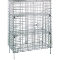 Security Carts, 4 Tiers, 38-1/2" W x 66-13/16" H x 21-1/2" D RL399 | Stor-it Systems