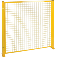 Mesh Style Perimeter Guard, 4' H x 4' W, Yellow RL848 | Stor-it Systems