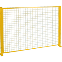 Mesh Style Perimeter Guard, 4' H x 8' W, Yellow RL850 | Stor-it Systems