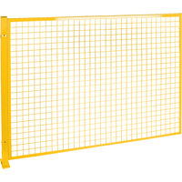 Mesh Style Perimeter Guard, 4' H x 8' W, Yellow RL851 | Stor-it Systems