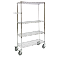 Push Cart, Chrome Plated, 30" x 60" x 14", 800 lbs. Capacity RL914 | Stor-it Systems