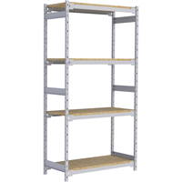 Wide Span Record Storage Shelving, Steel, 4 Shelves, 42" W x 18" D x 84" H RN004 | Stor-it Systems