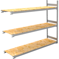 Wide Span Record Storage Shelving, Steel, 3 Shelves, 72" W x 18" D x 60" H, Add-On Kit Stor-it Systems