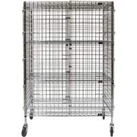 Security Cart, Chrome Plated, 48" x 69" x 24", 500 lbs. Capacity Stor-it Systems