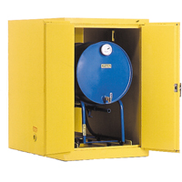 Drum Safety Cabinets, 400 lbs. Cap., Yellow SA068 | Stor-it Systems