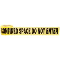Barricade Tape, English, 3" W x 1000' L, 3 mils, Black on Yellow Stor-it Systems