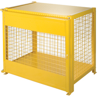 Gas Cylinder Cabinets, 6 Cylinder Capacity, 44" W x 30" D x 37" H, Yellow SAF836 | Stor-it Systems
