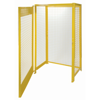 Gas Cylinder Cabinets, 10 Cylinder Capacity, 44" W x 30" D x 74" H, Yellow SAF837 | Stor-it Systems