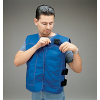 Vestes de refroidissement avec pochettes pour insertions ALLEGRO INDUSTRIES, Grand, Bleu royal Stor-it Systems