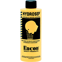 Additif pour traitement de l'eau Hydrosep pour poste de douche oculaire autonome pressuris&eacute;e, 8 oz Stor-it Systems