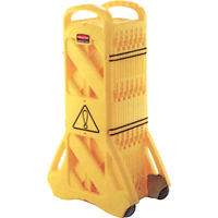 Portable Mobile Barriers, 13' L, Plastic, Yellow SAJ714 | Stor-it Systems