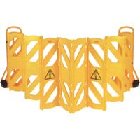 Portable Mobile Barriers, 13' L, Plastic, Yellow SAJ714 | Stor-it Systems