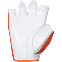 Vibrastop Half-Finger Vibration-Dampening Gloves, Size Large, Goatskin Palm Stor-it Systems