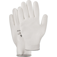 White Knit Palm Coated Gloves, Size Small/7, Polyurethane Coated, HPPE Shell, EN 388 Level 2 Stor-it Systems
