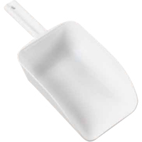 Large Hand Scoop, Plastic, White, 82 oz. SAL494 | Stor-it Systems