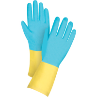 Dipped Chemical-Resistant Gloves, Size 10, 12" L, Neoprene, Flock-Lined Inner Lining, 20-mil SHF699 | Stor-it Systems