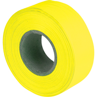 Flagging Tape, 1.2" W x 150' L, Fluorescent Yellow SAM832 | Stor-it Systems