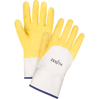 Gants enduits au fini rugueux, 10/T-Grand, R&ecirc;vetement Latex de caoutchouc, Enveloppe en Coton Stor-it Systems