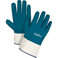 Heavyweight Safety Cuff Gloves, 10/X-Large, Nitrile Coating, Cotton Shell SAN445 | Stor-it Systems