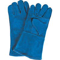 Double Palm & Thumb Welding Gloves, Split Cowhide, Size Large Stor-it Systems