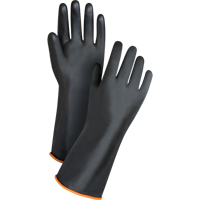 Heavyweight Chemical-Handling Gloves, Size Large/9, 14" L, Rubber Latex, 30-mil Stor-it Systems