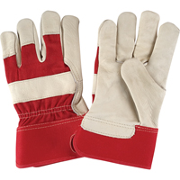 Premium Dry-Palm Fitters Gloves, Large, Grain Cowhide Palm, Cotton Inner Lining SAP233 | Stor-it Systems
