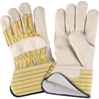 Abrasion-Resistant Winter-Lined Fitters Gloves, X-Large, Grain Cowhide Palm, Cotton Fleece Inner Lining Stor-it Systems