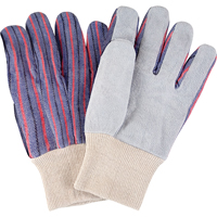 Standard-Duty Work Gloves, Large, Split Cowhide Palm SAP297 | Stor-it Systems