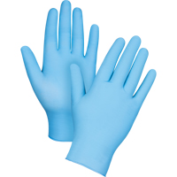 Puncture-Resistant Examination Gloves, Small, Nitrile, 4.5-mil, Powder-Free, Blue SAP324 | Stor-it Systems